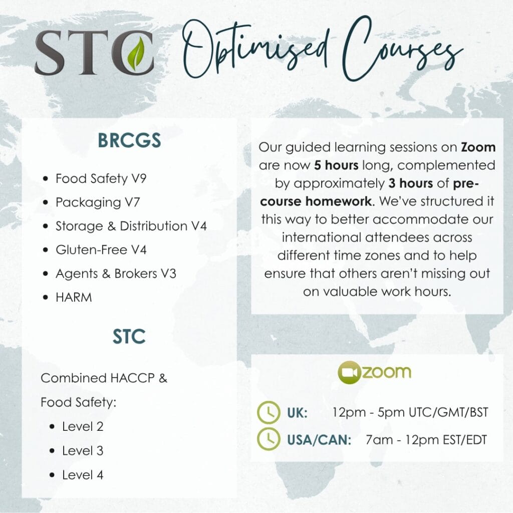 STC and BRCGS Courses