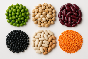 Different Peas, Beans and Lentils