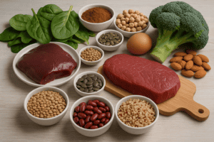 Iron-rich foods for energy and preventing fatigue