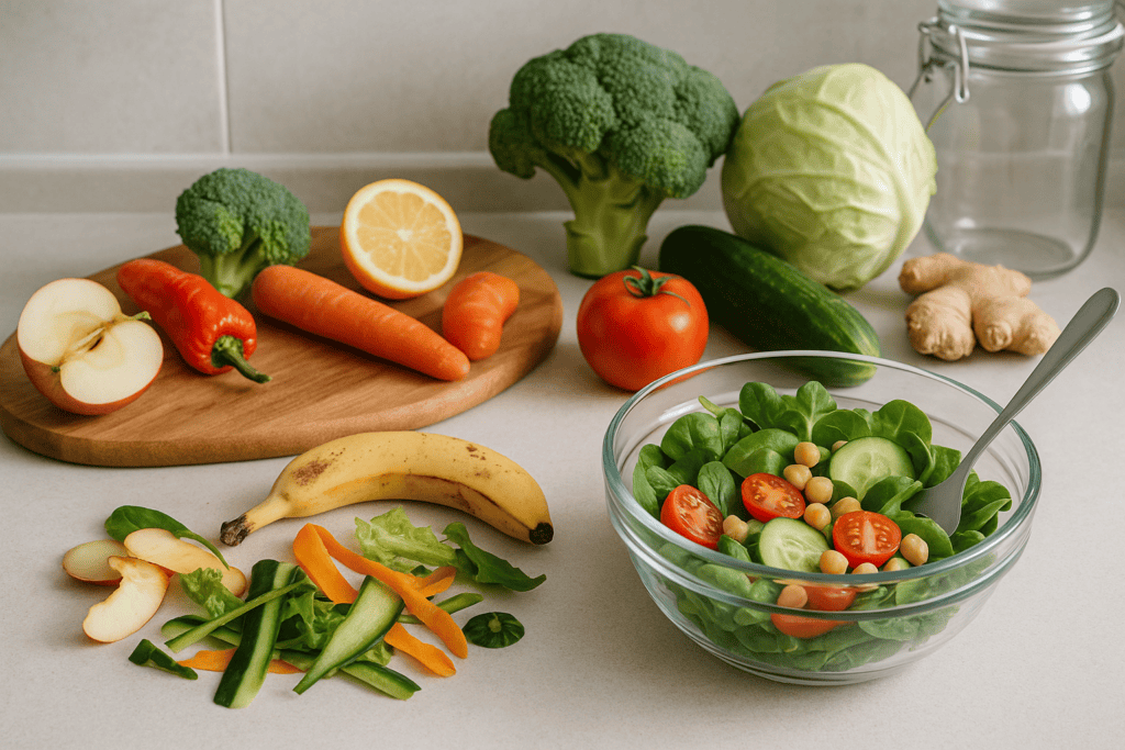 Reducing food waste while eating healthy