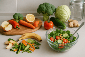 Reducing food waste while eating healthy