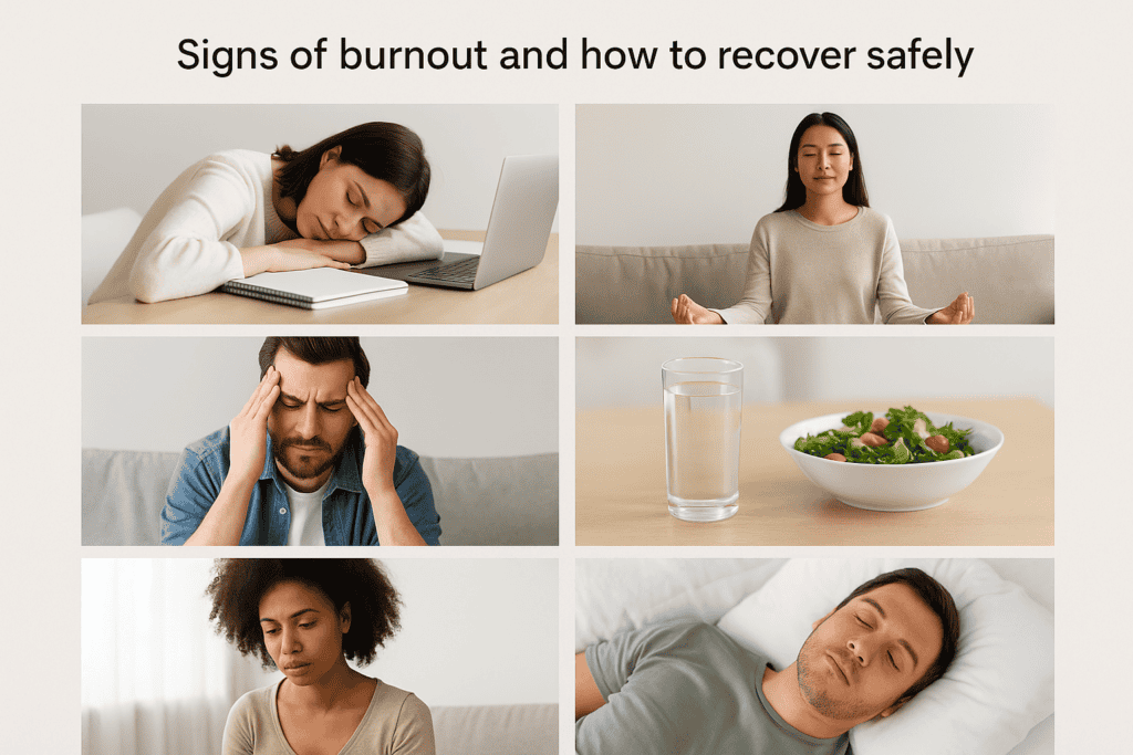 Signs of burnout and how to recover safely